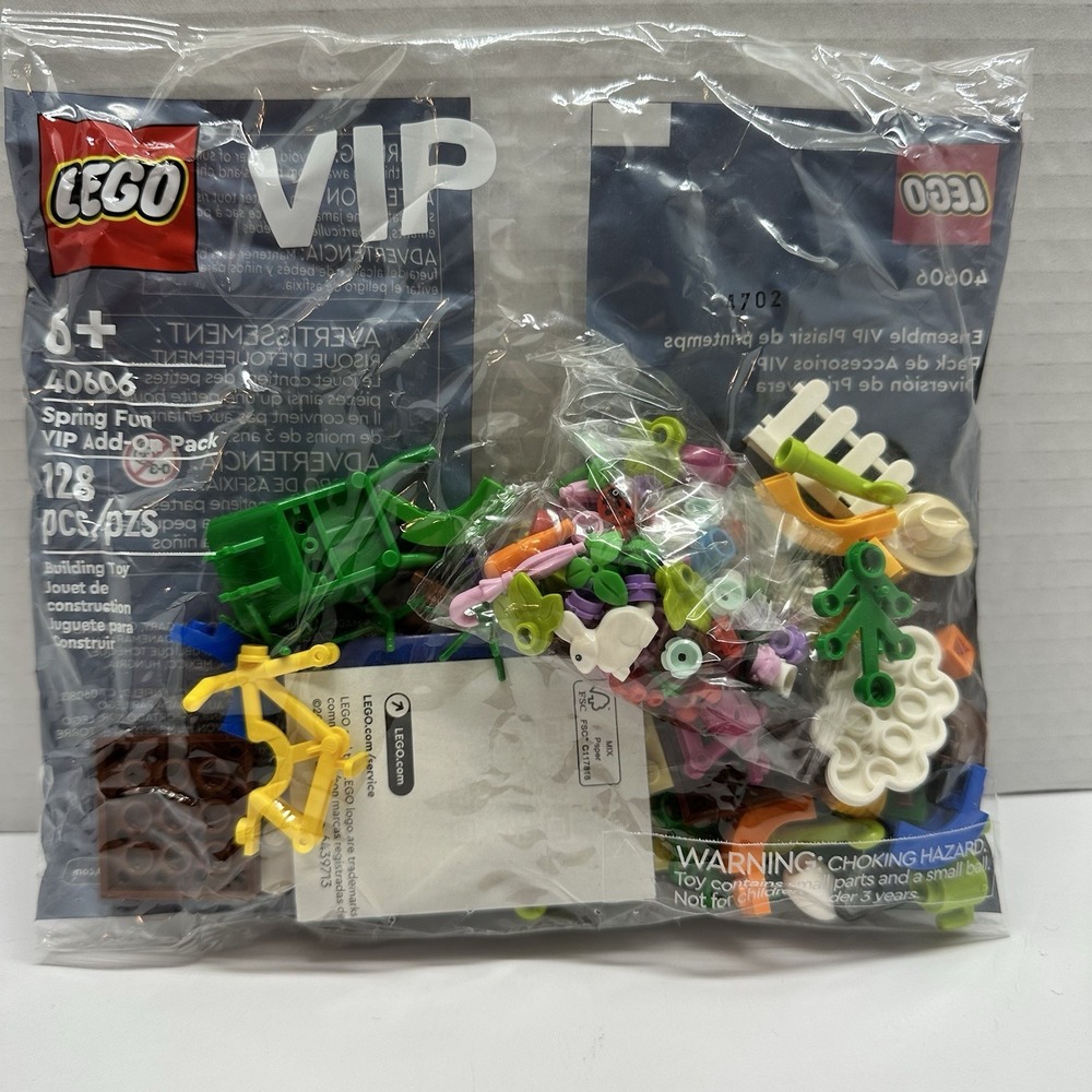 LEGO VIP Spring Fun Add-On Pack 40606 -‎ 128 Pieces New